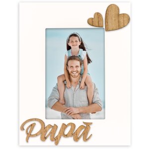 ZEP Houten fotolijst Lorenzo "Papa" 10x15 cm wit