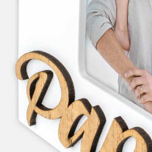 ZEP Houten fotolijst Lorenzo "Papa" 10x15 cm wit