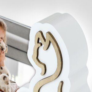 ZEP Acryl-houten fotolijst Milo 10x15 cm Kattenfotolijst