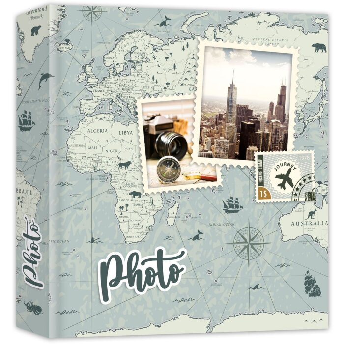ZEP Einsteckalbum Adventure Blau – fotoboek voor 100 foto’s 13x19 cm
