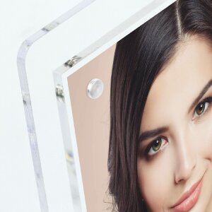 ZEP Acryl-fotohouder Lowell 10x15 cm met visitekaartjesvak