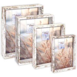 ZEP Fotolijst Set Ravenna Oud Wit 10x15 tot 20x25 cm XD428