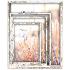ZEP Fotolijst Set Ravenna Oud Wit 10x15 tot 20x25 cm XD428