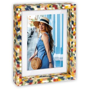 ZEP Houten Fotolijst RECIFE 10x10 cm, Doppelseitig, Meervoudig Gekleurd