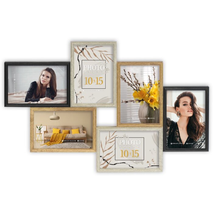 ZEP Galeriefotolijst Tirana 6 fotos 10x15 cm BM996