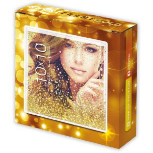 ZEP Glitterfotolijst Shake Frame Goud 10x10 cm