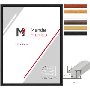 MendeFrames H011 Houten Fotolijst Massief Hout Diverse Maten Kleuren Glas