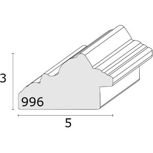 Deknudt Houten Fotoomlijsting 30x40 cm Wit