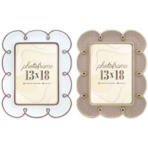 ZEP Fotolijst Nuvola 10x15/13x18 Bruin/Wit Bloemvorm