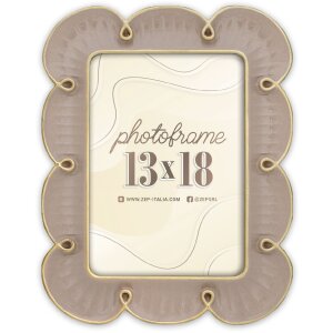 ZEP Fotolijst Nuvola 10x15/13x18 Bruin/Wit Bloemvorm