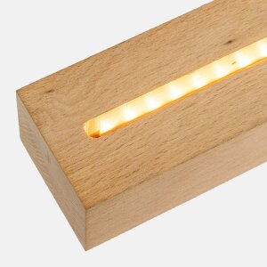 ZEP Acryl fotolijst "New York" met LED-verlichting, houten voet, 10x15 cm of 13x18 cm