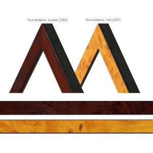 MendeFrames H14C Fotolijst Massief Hout Worteldecor Licht/Donker