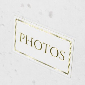 ZEP Fotoalbum Sophie – Reispapier zwart of wit met goudgravure