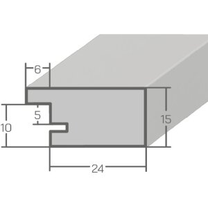 MendeFrames Houten Fotolijst H14D Worteldecor Licht 20x25cm Museumsglas