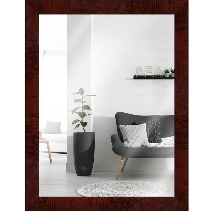 MendeFrames Wandspiegel H14D Worteldecor donker 50x100 cm