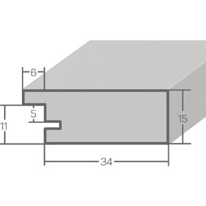 MendeFrames H14E Houten Fotolijst Worteldecor Licht 29,7x42 cm Kunstglas