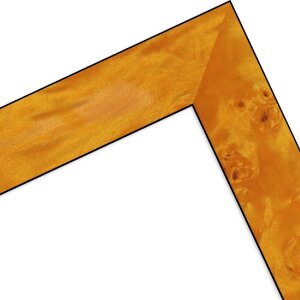 MendeFrames houten fotolijst H14E worteldecor licht 70x70 cm met antireflexglas