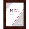MendeFrames H14E houten fotolijst met worteldecor donker 70x70 cm antireflexglas