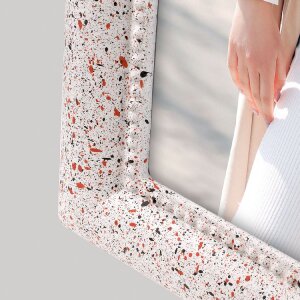 ZEP Fotolijst Pollock Terrazzo in Wit, Bruin en Grijs – 3 formaten