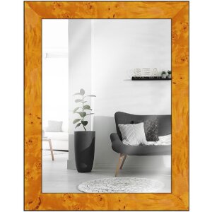 MendeFrames Wandspiegel H14E Wortelhout licht 50x65 cm