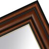 MendeFrames H017 wandspiegel nussbaum met gouden rand 20x60 cm