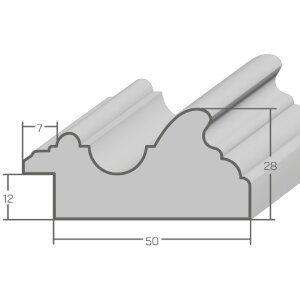 MendeFrames H017 wandspiegel nussbaum met gouden rand 59,4x84,1 cm