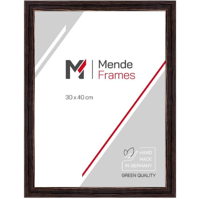 MendeFrames H025 houten fotolijst zwart 10x10 cm met kunstglas