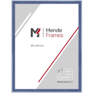 MendeFrames H080 houten fotolijst blauw 13x13 cm met...