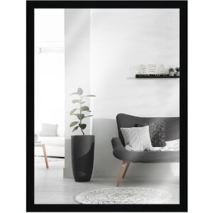 MendeFrames H080 Houten wandspiegel zwart 20x40 cm