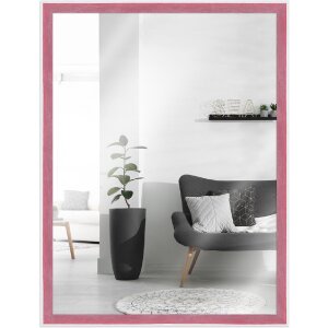 MendeFrames H080 Houten wandspiegel rood 40x50 cm