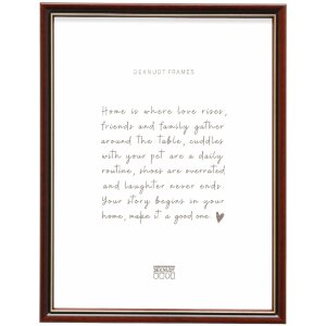 Deknudt S407H2 Bruine Houten Fotolijst Helder Glas 10x15-30x40 cm