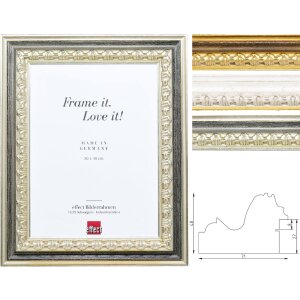 Effect Houten Fotolijst Profiel 80 Barok Goud Zilver Wit...