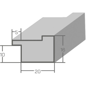 MendeFrames Houten fotolijst 50x70 cm wit met antireflexglas