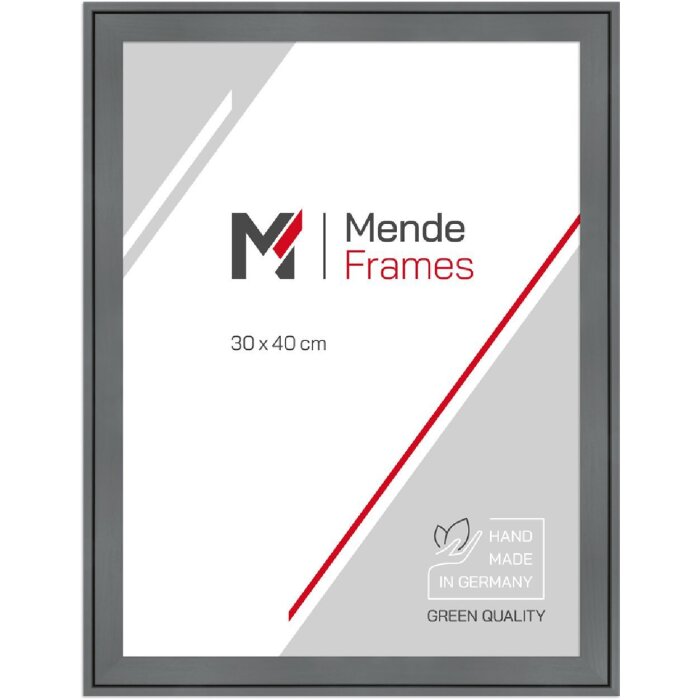 MendeFrames houten fotolijst H120 grijs 10x15 cm kunstglas