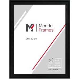 MendeFrames Houten fotolijst H120 Zwart 40x40 cm met...