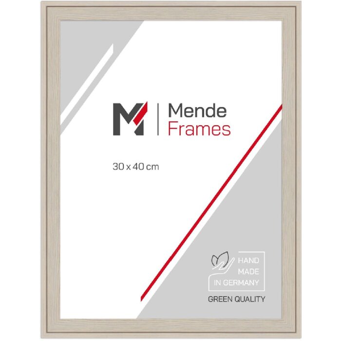 MendeFrames Houten Fotolijst H120 creme 30x30 cm Kunstglas