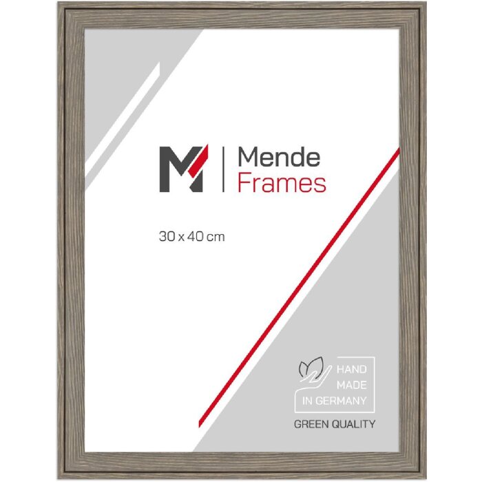 MendeFrames Houten fotolijst H120 grijs gemarmerd 50x70 cm