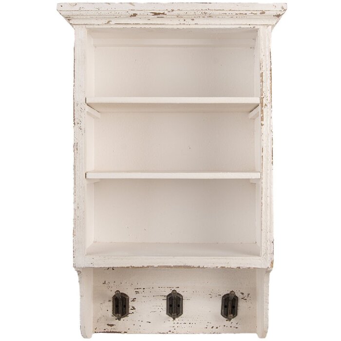 Clayre & Eef 5H0753 Wandkast 36x17x57 cm Hout IJzer Landelijk