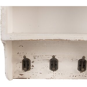 Clayre & Eef 5H0753 Wandkast 36x17x57 cm Hout IJzer Landelijk