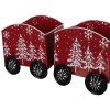 Clayre & Eef 5Y1383 Decoratie Trein 64x13x21 cm Kerstdecoratie