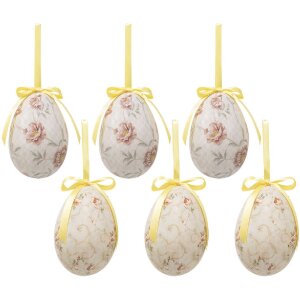 Clayre & Eef 65908 Decoratieve Ei Hanger Set 6...