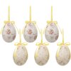 Clayre & Eef 65908 Decoratieve Ei Hanger Set 6 Ø 7x10 cm
