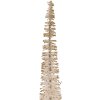 Clayre & Eef 66315BE Kerstboomdecoratie Ø 5x25 cm Beige-Goud