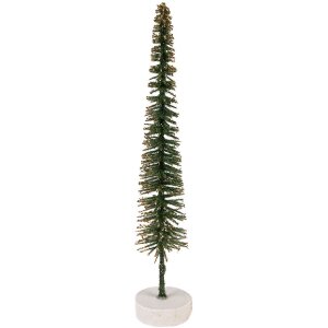 Clayre & Eef 66315GR Kerstboom Decoratie Groen Goud 5x25 cm