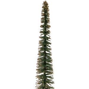 Clayre & Eef 66315GR Kerstboom Decoratie Groen Goud 5x25 cm