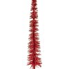 Clayre & Eef 66315R Kerstboom Decoratie Ø 5x25 cm Rood Goudkleurig