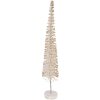 Clayre & Eef 66317BE Decoratieve Kerstboom Beige-Goud 8x40 cm