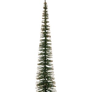 Clayre & Eef 66317GR Kerstboom Decoratie Groen-Goud 8x40 cm