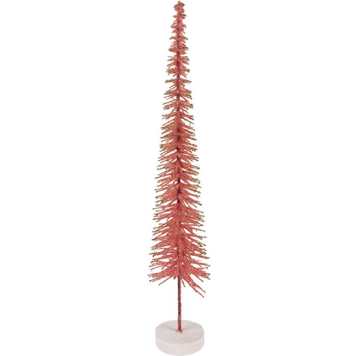 Clayre & Eef 66317P Kerstboom Decoratie Roségoud 8x40 cm