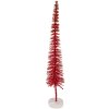 Clayre & Eef 66317R Decoratie Kerstboom Rood Goud 8x40 cm